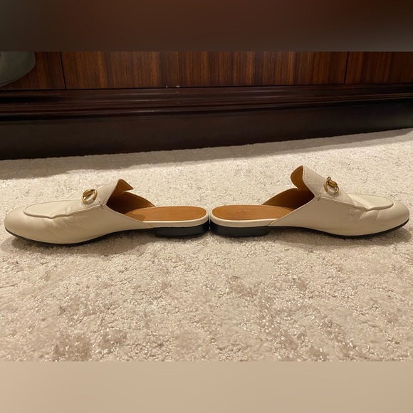 Gucci flats white with gold buckle - Picture 3 of 4